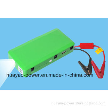USA Market Hot-Sale Portable Power Bank Car Jump Starter with LED Flashlight